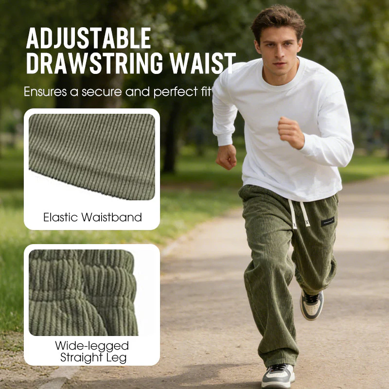 🌤️Spring New Arrivals 40% Off!👖Men's Loose-Fit Drawstring Pants with Pockets - Image 2