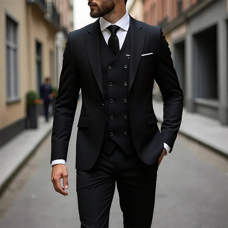 📢40% OFF!⏰Men's Slim-Fit 3-Piece Suit Set - Image 10