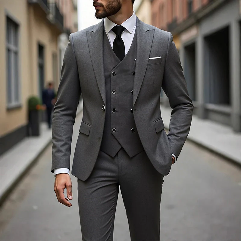 📢40% OFF!⏰Men's Slim-Fit 3-Piece Suit Set - Image 11