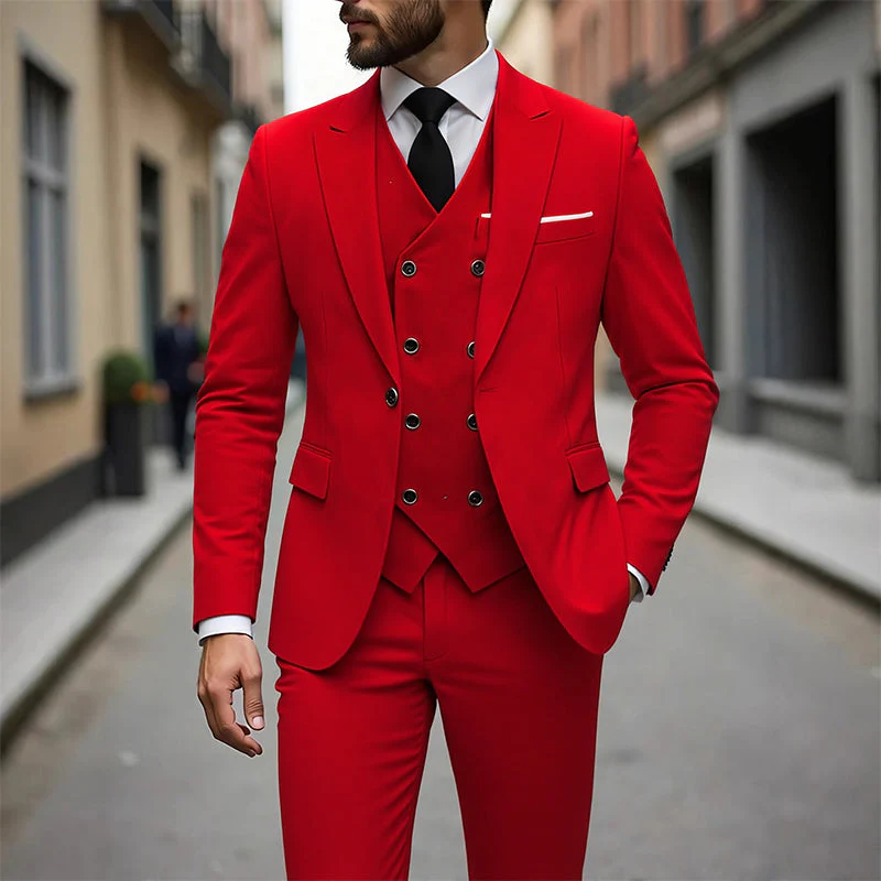 📢40% OFF!⏰Men's Slim-Fit 3-Piece Suit Set - Image 17