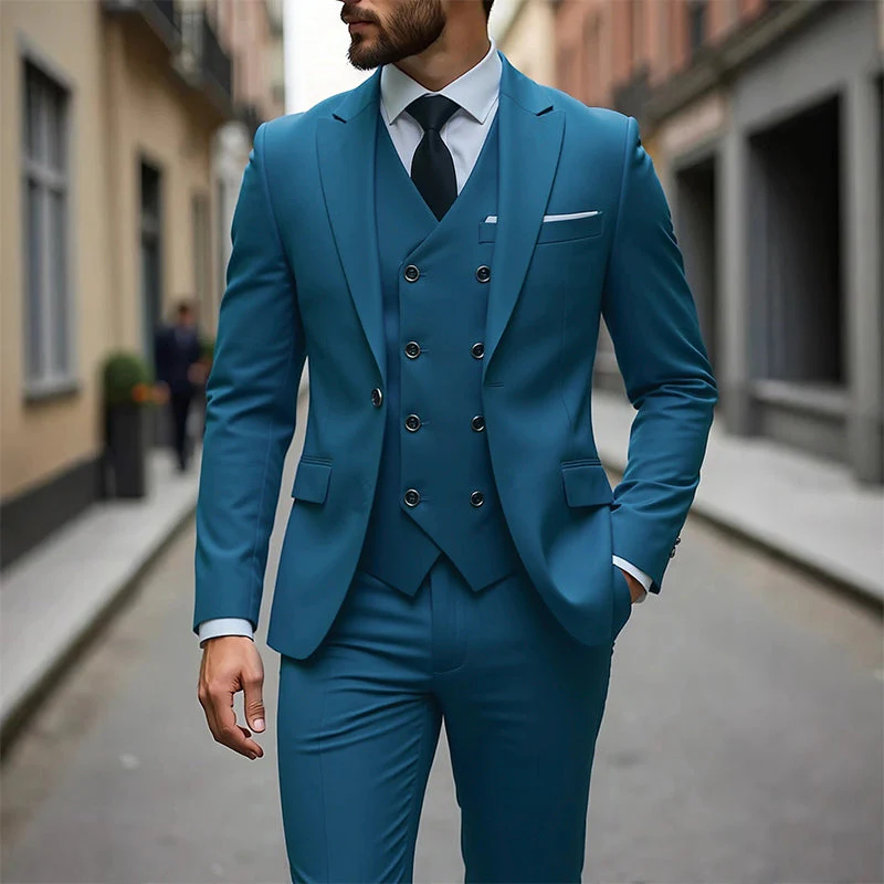 📢40% OFF!⏰Men's Slim-Fit 3-Piece Suit Set - Image 19
