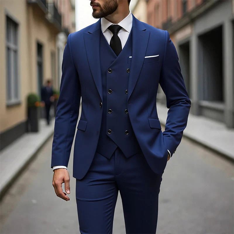📢40% OFF!⏰Men's Slim-Fit 3-Piece Suit Set - Image 20