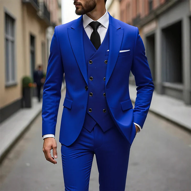 📢40% OFF!⏰Men's Slim-Fit 3-Piece Suit Set - Image 21