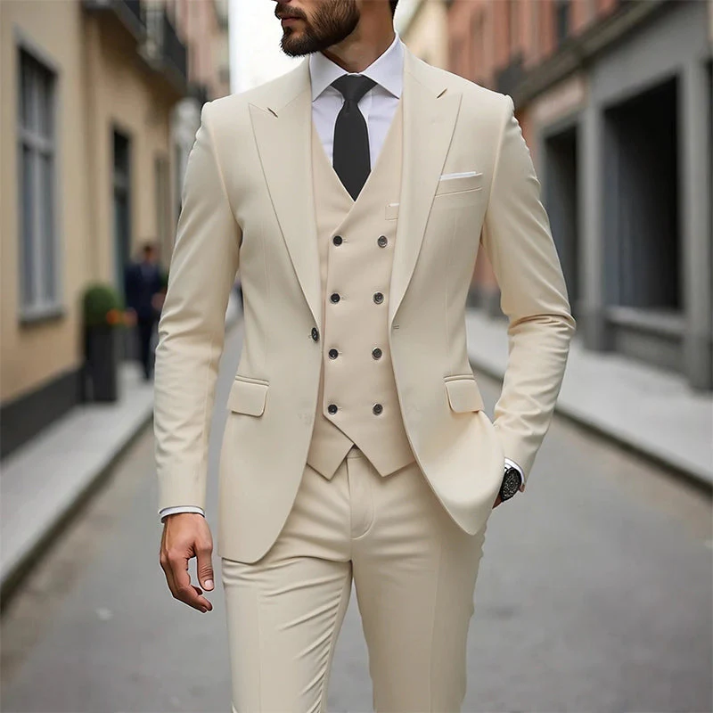 📢40% OFF!⏰Men's Slim-Fit 3-Piece Suit Set - Image 22