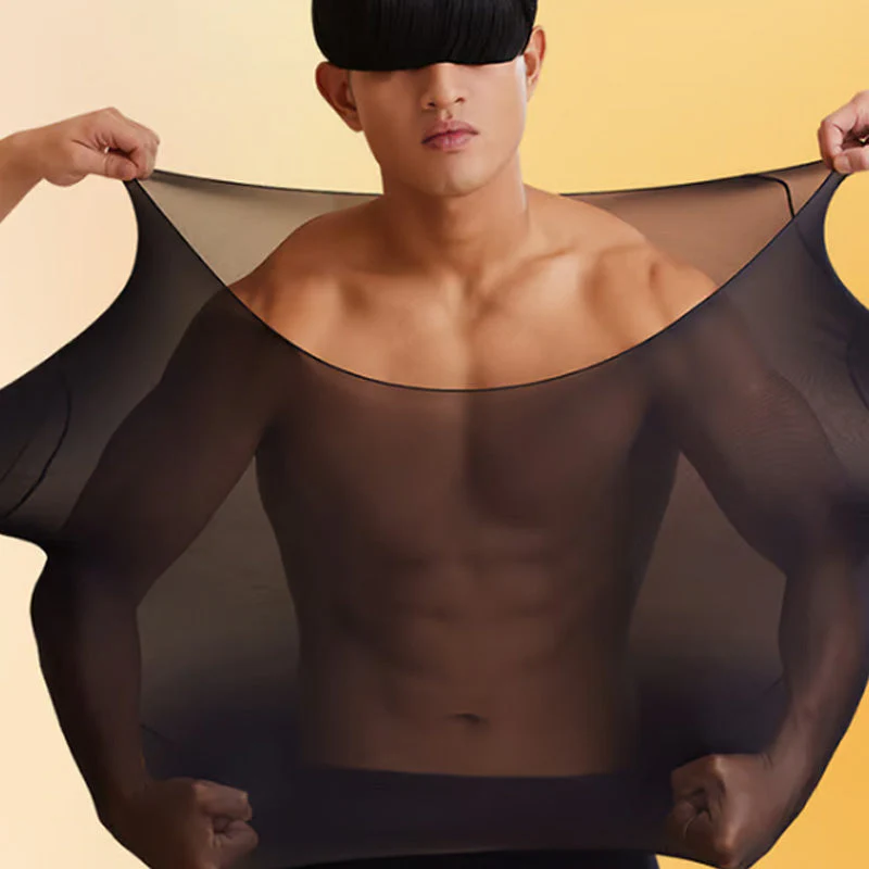 Men's Ultra-Thin Skin Friendly 2-Piece Bottoming Set - Image 2