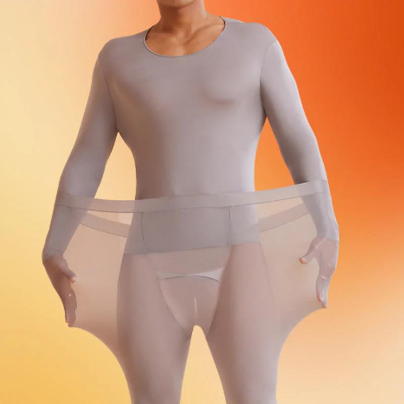 Men's Ultra-Thin Skin Friendly 2-Piece Bottoming Set - Image 3