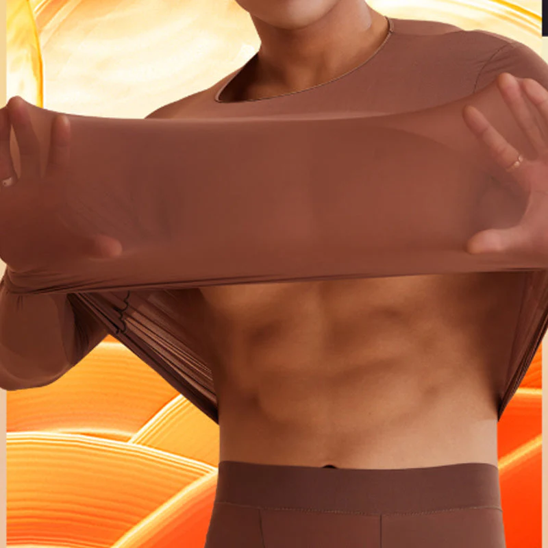 Men's Ultra-Thin Skin Friendly 2-Piece Bottoming Set - Image 6