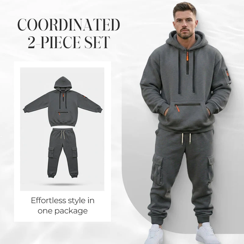 Men's Winter 2-Piece Tracksuit Set