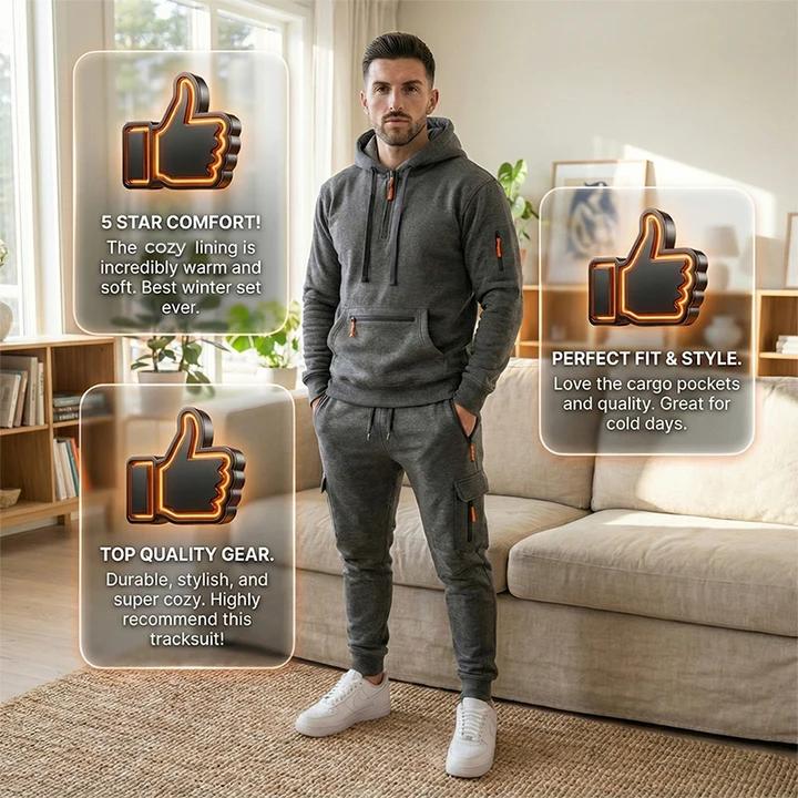 Men's Winter 2-Piece Tracksuit Set - Image 8