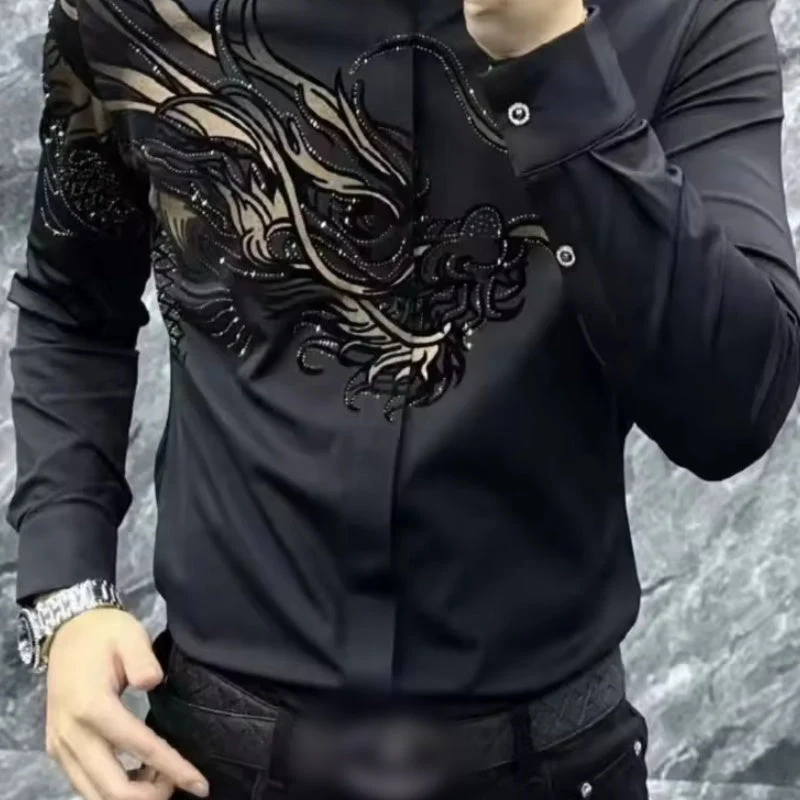 👔Hot Sale 🎨 MEN'S PRINTED SHIRT - Slim Fit & Moisture-Wicking Fabric, Modern Cut for Business and Casual Occasions, Wrinkle-Resistant 🌟🧳 - Image 3