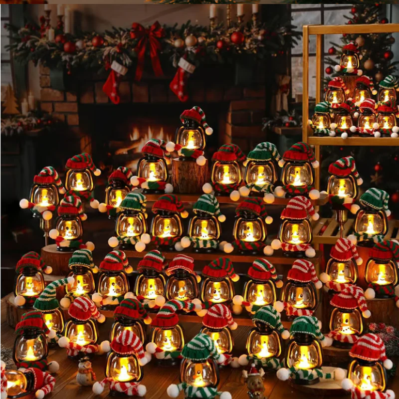 ⛄40% OFF NOW! ✨ Mini Snowman Lantern - LED Light with Removable Hat & Scarf for Festive Holiday Decor 🎄💡 - Image 5