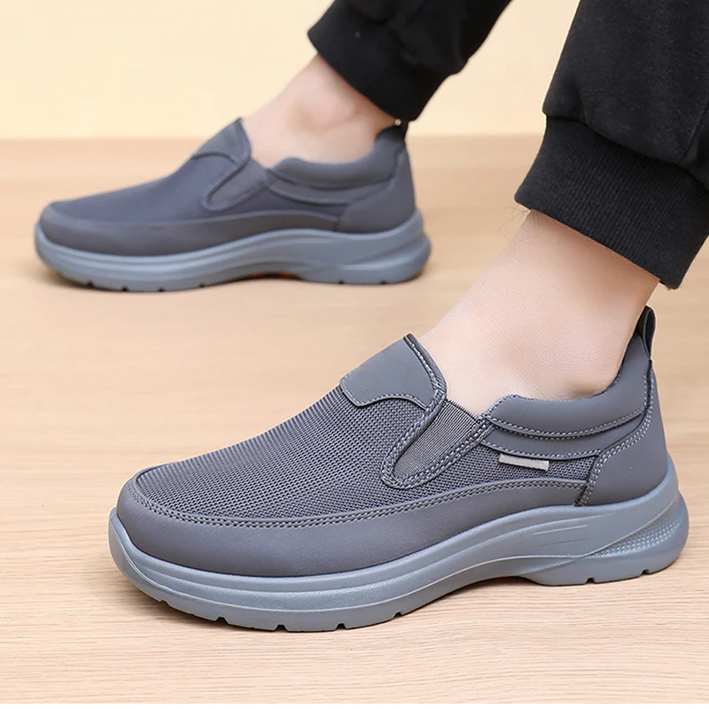 ๐40% OFF NOW! โจ Men's Orthopedic Breathable Slip-On Sneakers - Arch Support with Memory Foam Insoles for All-Day Comfort ๐โโ๏ธ๐จ - Image 4