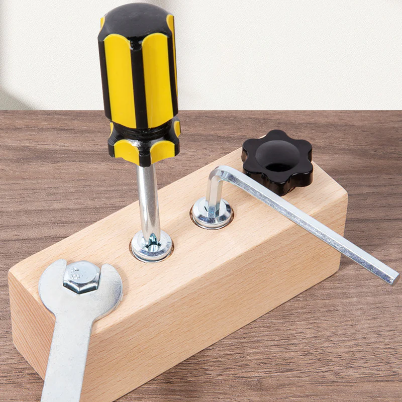 🥳40%  OFF!🪵Montessori Wooden Screw Driver Board Toy - Image 3
