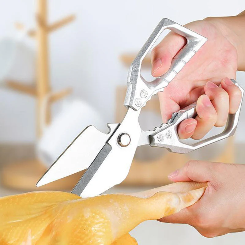✂️Heavy-Duty Kitchen Scissors - Multi-Function & Dishwasher Safe, Perfect for Poultry, Herbs and Daily Use 🍗✨