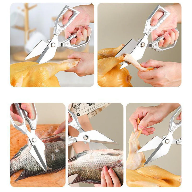✂️Heavy-Duty Kitchen Scissors - Multi-Function & Dishwasher Safe, Perfect for Poultry, Herbs and Daily Use 🍗✨ - Image 3