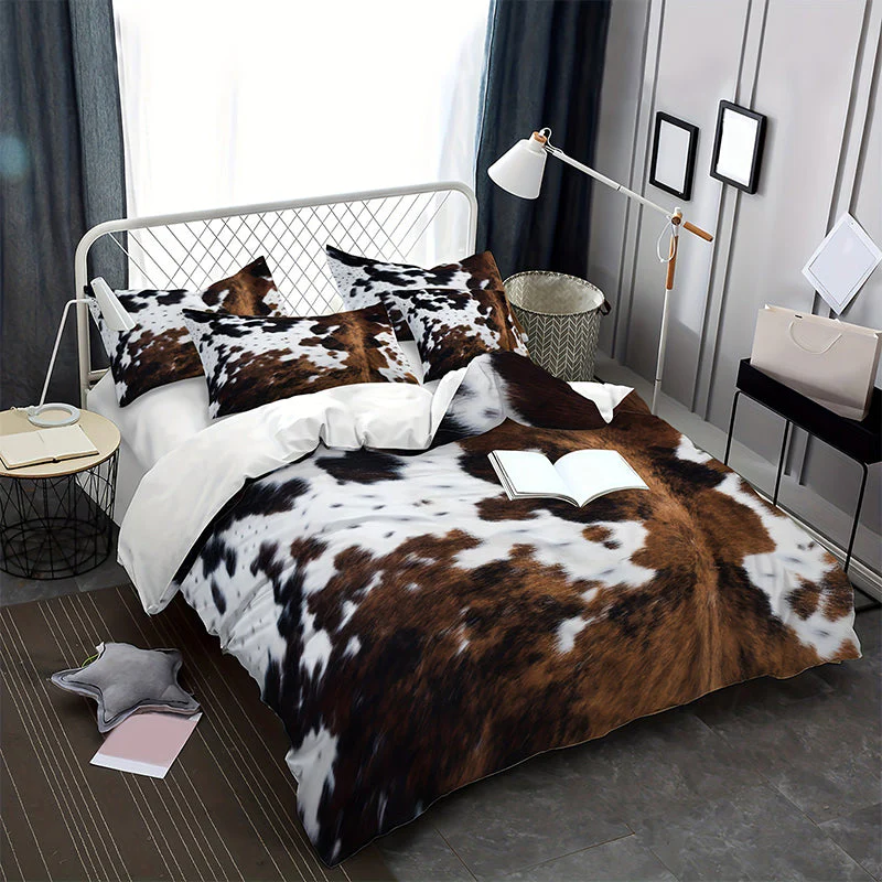 Cow Print Duvet Cover Set - Image 4