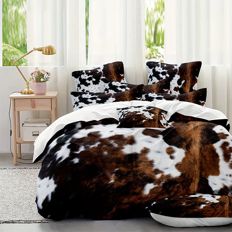 Cow Print Duvet Cover Set - Image 7