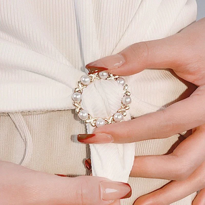 Classic All-match Pearl Rhinestone Buckles - Image 7