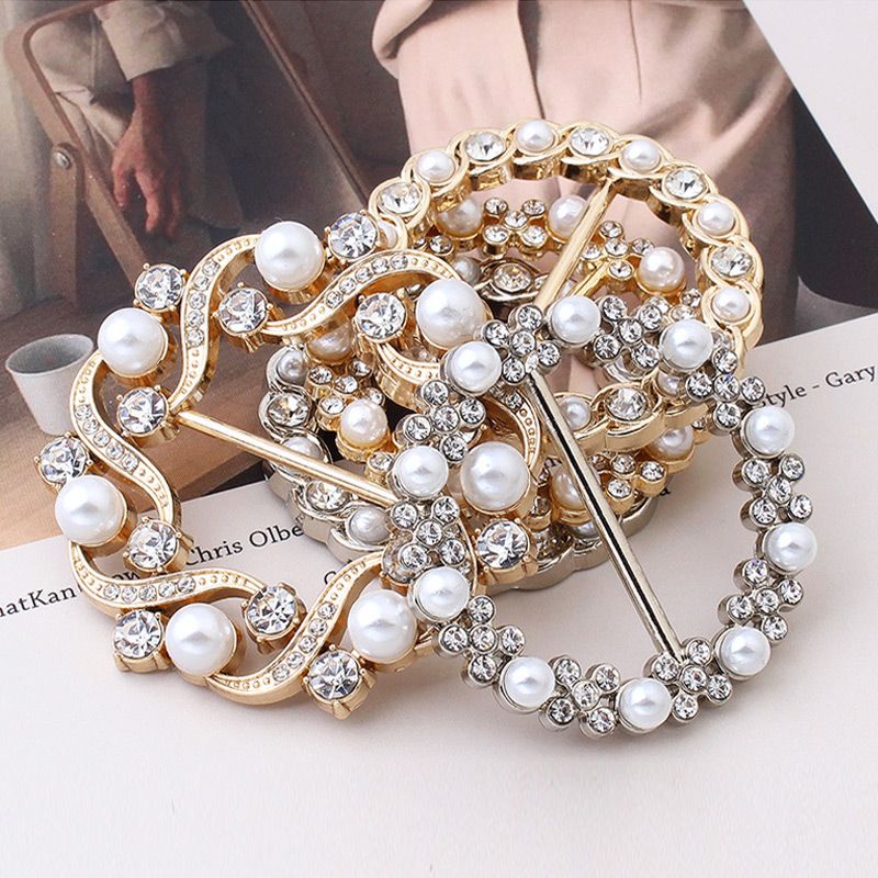 Classic All-match Pearl Rhinestone Buckles - Image 8
