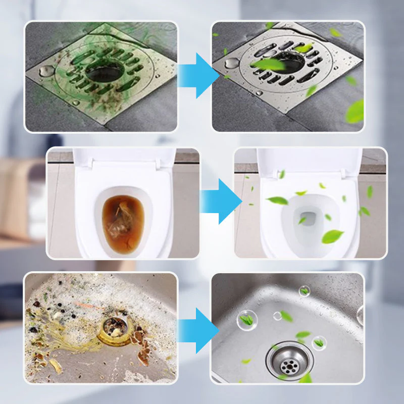 🫧Flash Sale⚡30K+ SOLD!Powerful Dissolving Deodorizing Floor Drain Cleaner Powder for Pipe Clearing - Image 6