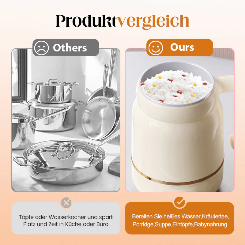 ☕Portable Electric Cooking Mug – 3-in-1 Multifunction, Fast Heating & Auto Keep Warm📦🍜 - Image 4