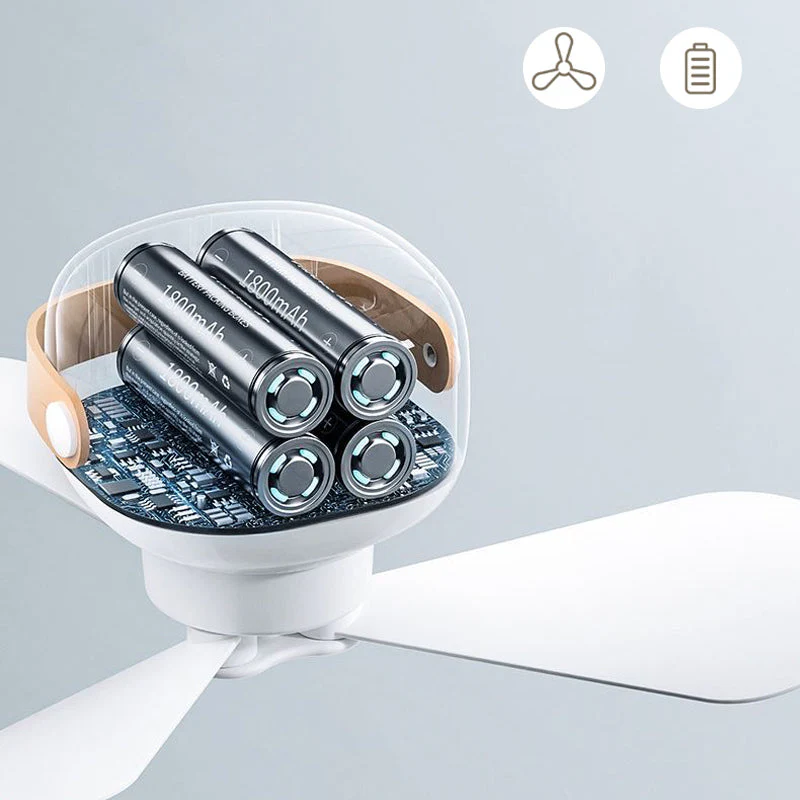 Portable Silent Ceiling Fan with Light - Image 4
