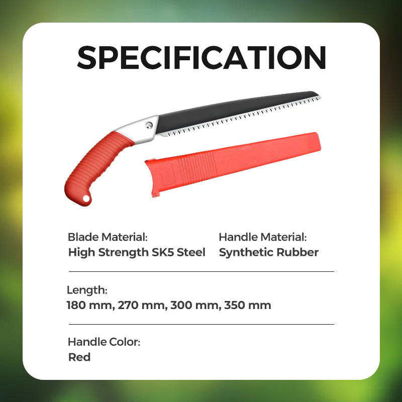 🌿40% OFF NOW ! ⚡ Lightweight And Sharp Universal Pruning Saw With Sheath – SK5 Steel, Fast Cutting & Ergonomic Grip 🔪 - Image 8
