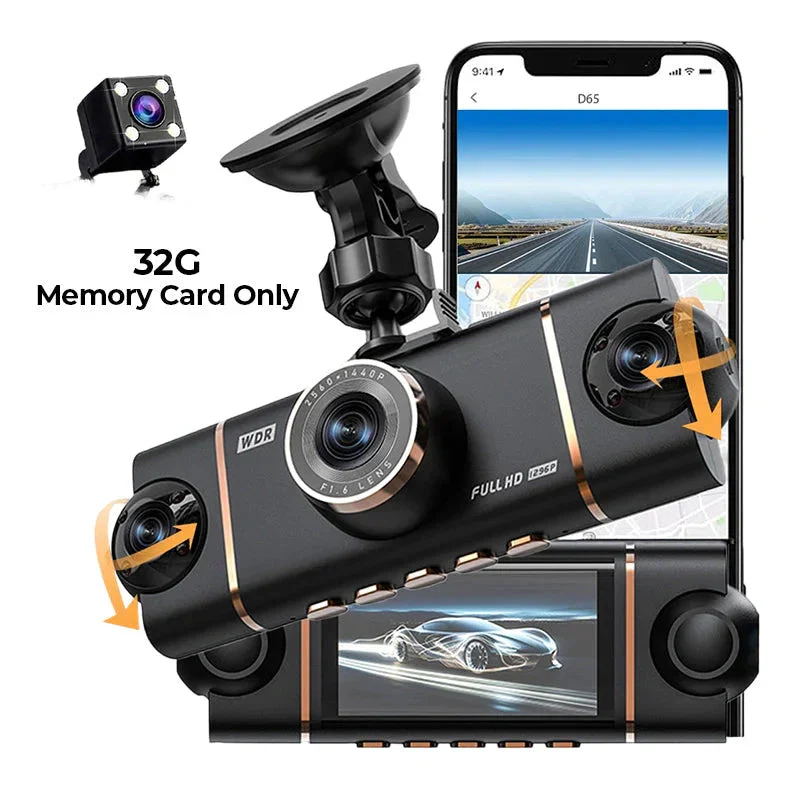 🏆40% Off!🚗4-Channel HD Dashcam with Front Interior Rear Recording🎥 - Image 13