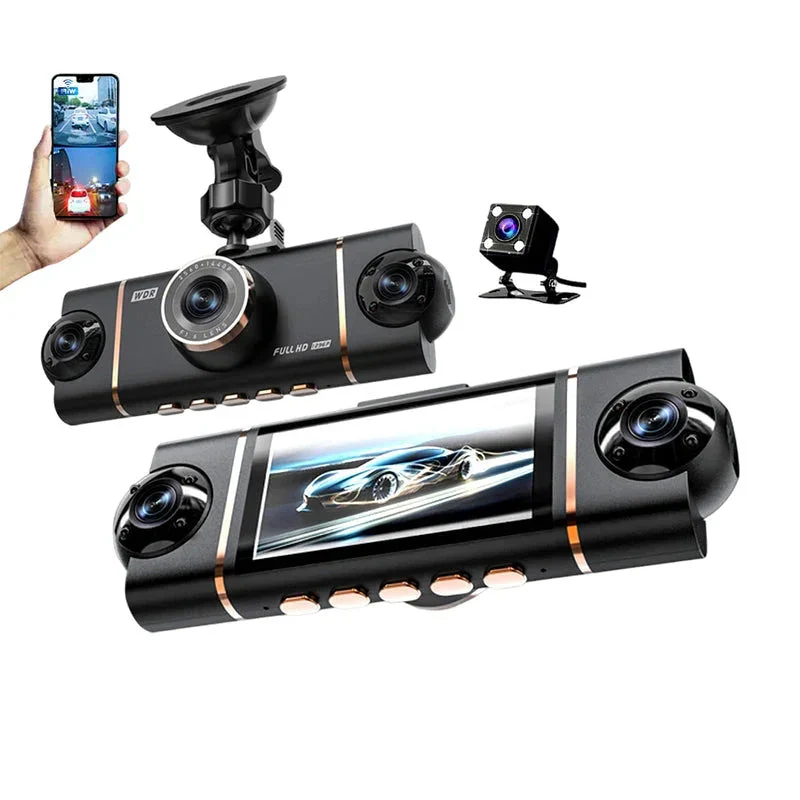 🏆40% Off!🚗4-Channel HD Dashcam with Front Interior Rear Recording🎥 - Image 2