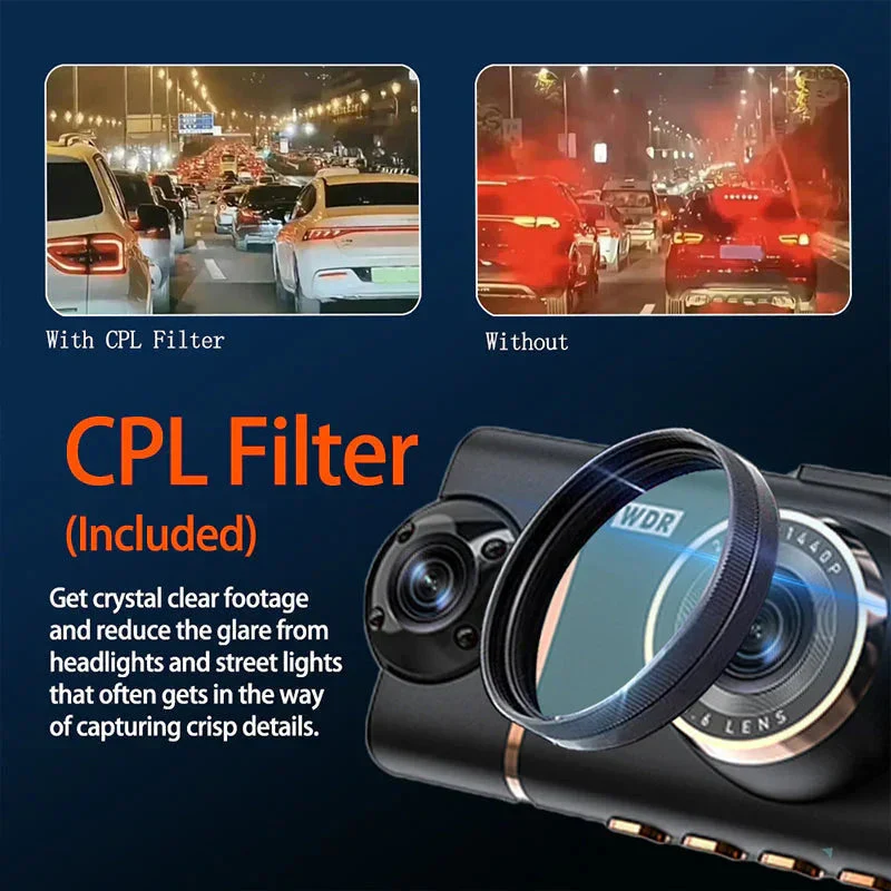 🏆40% Off!🚗4-Channel HD Dashcam with Front Interior Rear Recording🎥 - Image 8
