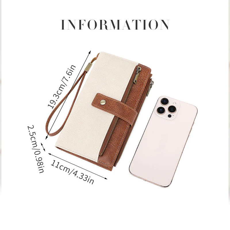 Women's Retro Style RFID Blocking Tri-fold Wallet - Image 11