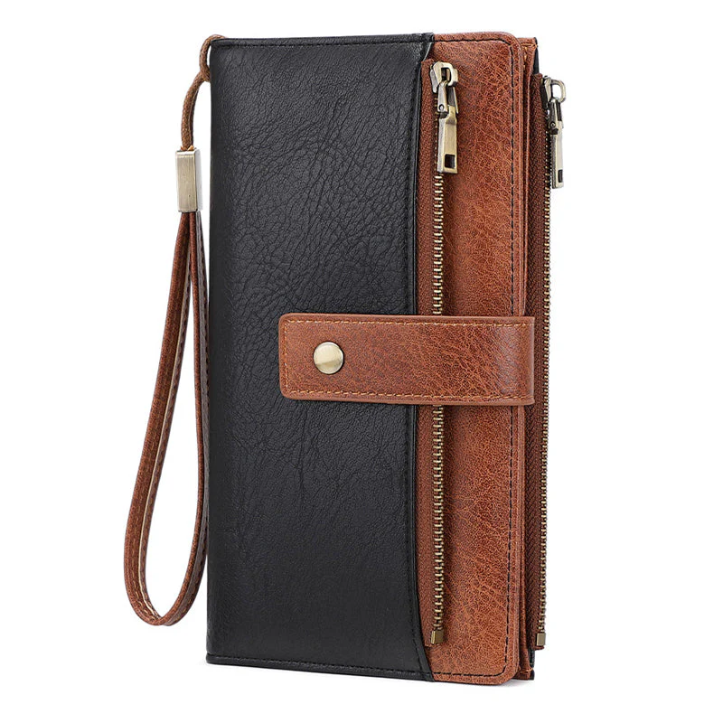 Women's Retro Style RFID Blocking Tri-fold Wallet - Image 12