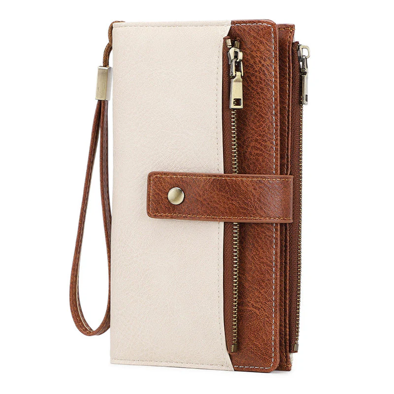 Women's Retro Style RFID Blocking Tri-fold Wallet - Image 2