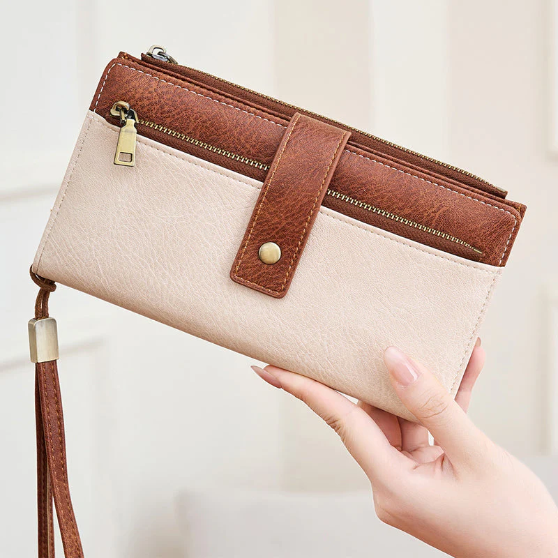 Women's Retro Style RFID Blocking Tri-fold Wallet - Image 3
