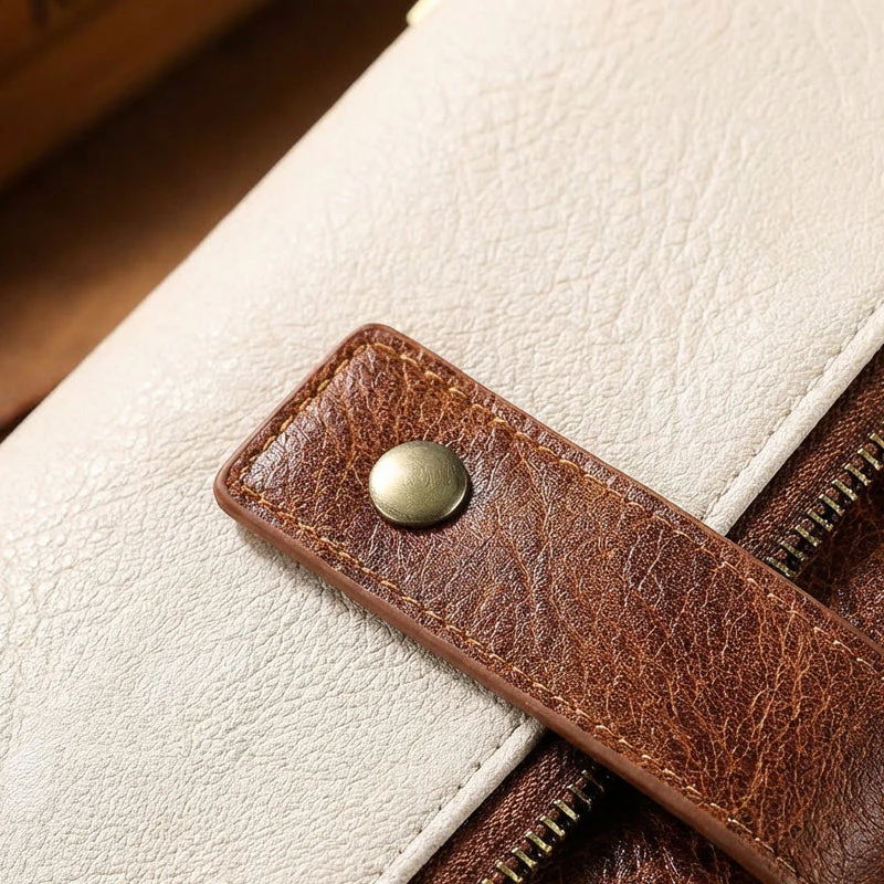 Women's Retro Style RFID Blocking Tri-fold Wallet - Image 5