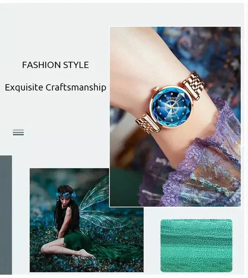 ⌚ Elegant Shining Watch💎 Crystal Dial, Stainless Steel Band & Water-Resistant for Daily Wear ✨ - Image 6