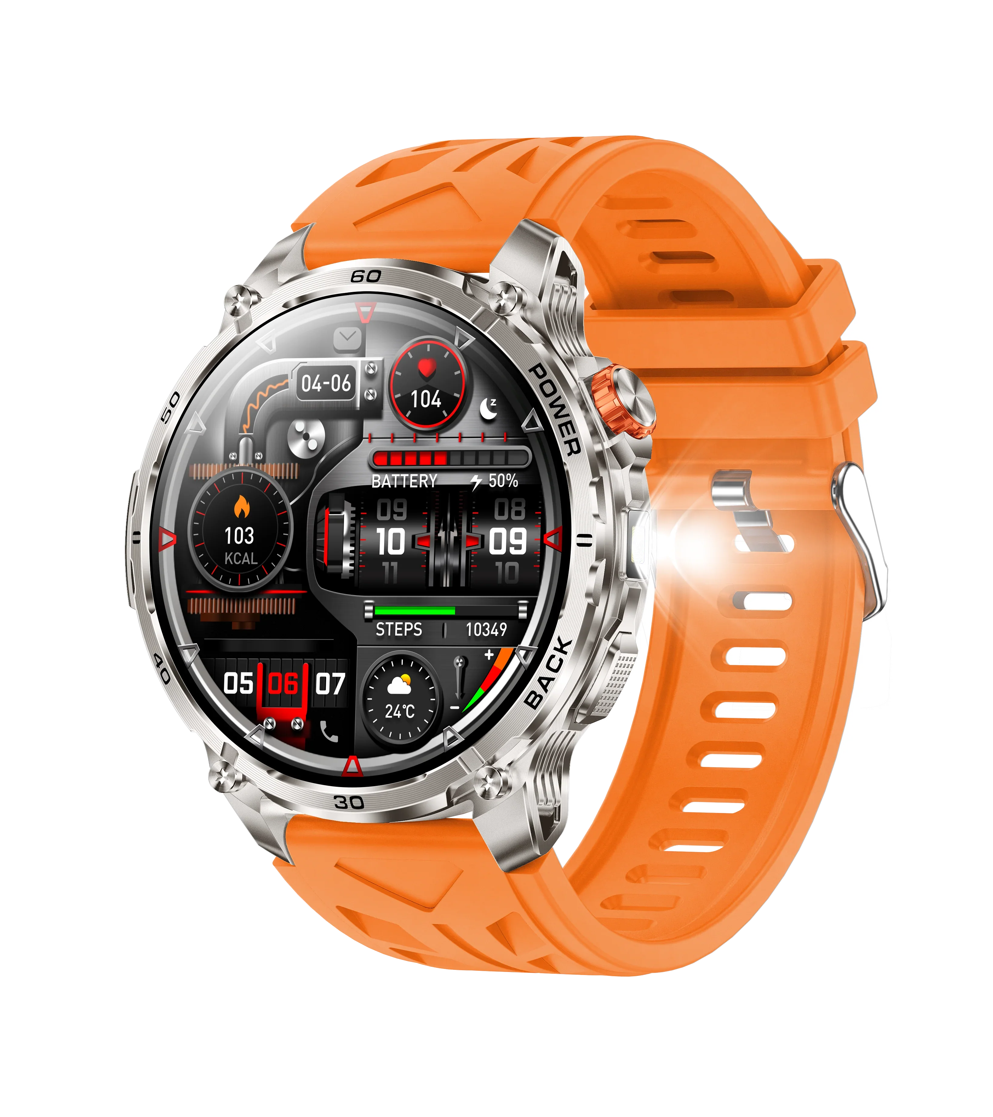 โ1.52" HD smartwatch for men โ Phone calls and music control โ Multiple sports modes โ IP68 waterproof โ Long battery life - Image 9