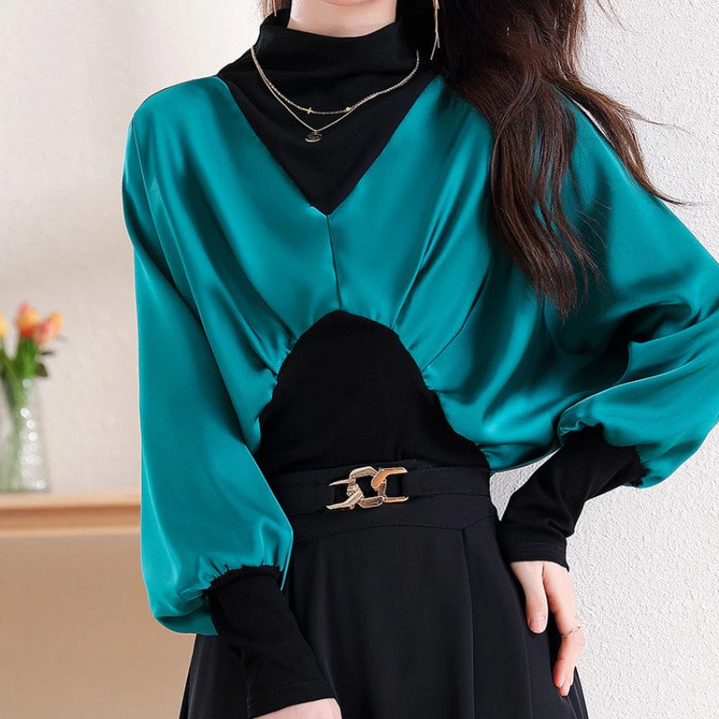 [Gift For Women] Women's Chic Fake 2-piece Top - Image 4