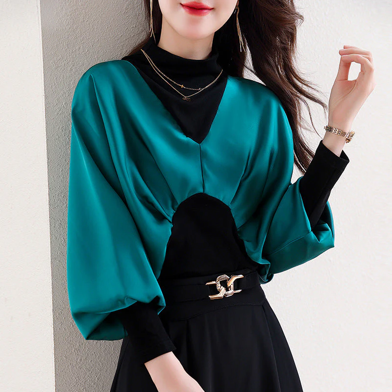 [Gift For Women] Women's Chic Fake 2-piece Top - Image 6