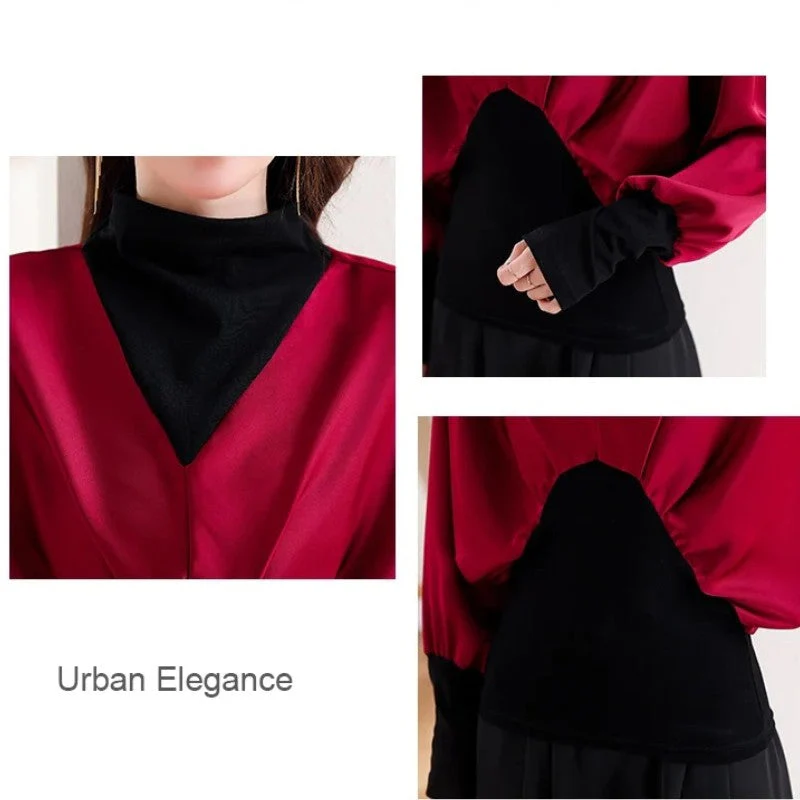 [Gift For Women] Women's Chic Fake 2-piece Top - Image 7