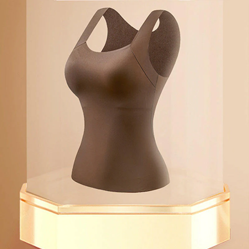 📢40%  OFF!⏰Women’s U-Neck Thermal Tank with Built-In Bra – Warm, Supportive & Braless Comfort ❄️❤️ - Image 14