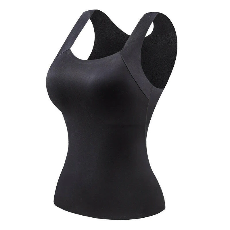 📢40%  OFF!⏰Women’s U-Neck Thermal Tank with Built-In Bra – Warm, Supportive & Braless Comfort ❄️❤️ - Image 28