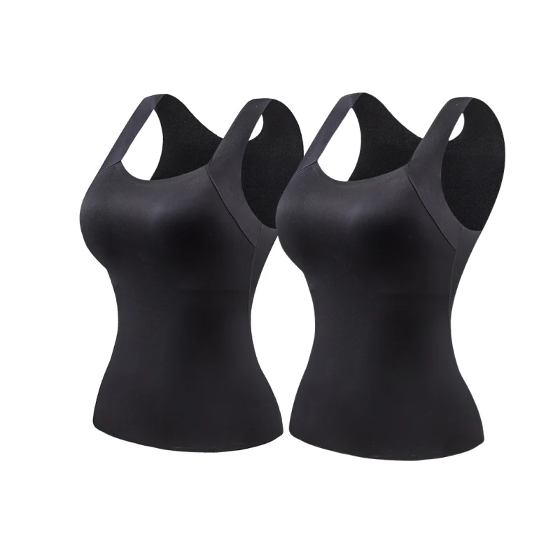 📢40%  OFF!⏰Women’s U-Neck Thermal Tank with Built-In Bra – Warm, Supportive & Braless Comfort ❄️❤️ - Image 29