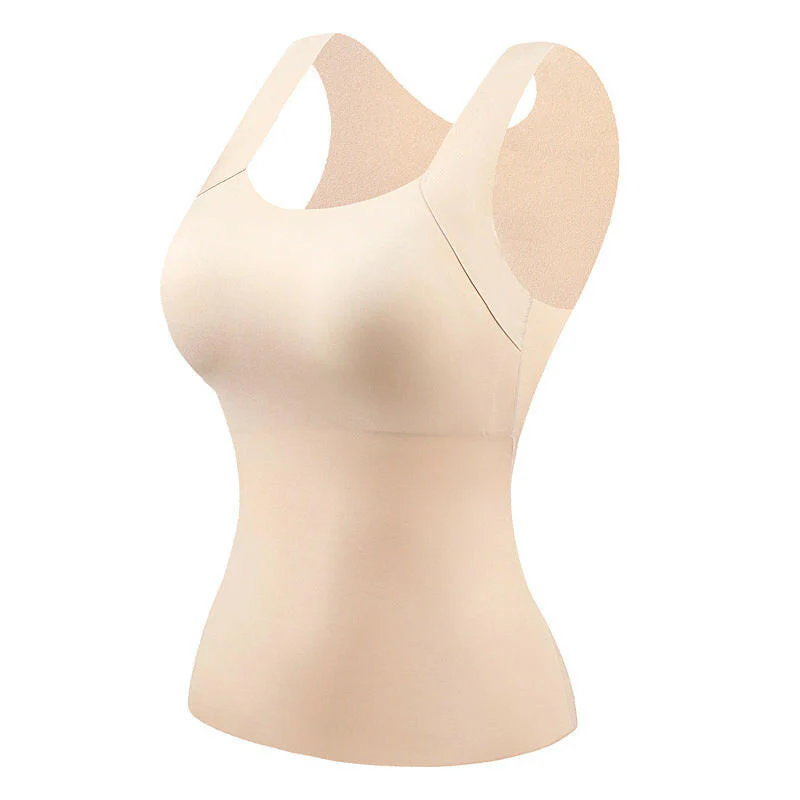 📢40%  OFF!⏰Women’s U-Neck Thermal Tank with Built-In Bra – Warm, Supportive & Braless Comfort ❄️❤️ - Image 30