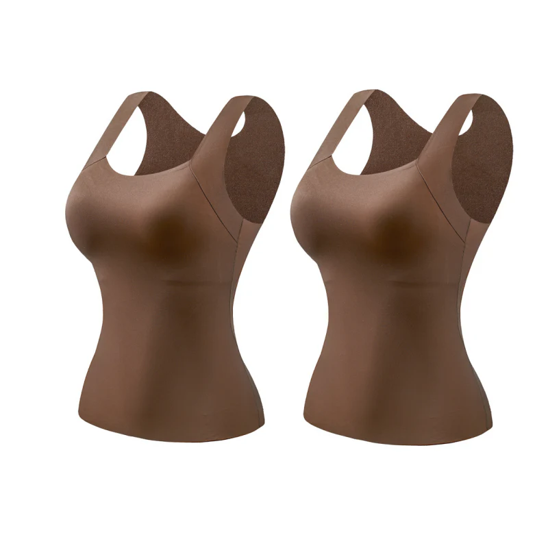 📢40%  OFF!⏰Women’s U-Neck Thermal Tank with Built-In Bra – Warm, Supportive & Braless Comfort ❄️❤️ - Image 33