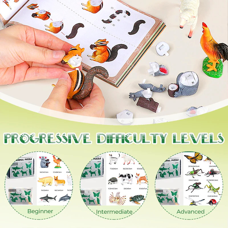 🎅Christmas Gift🐞Kids' Insect & Animal Slot-Assembly Toys - Image 4