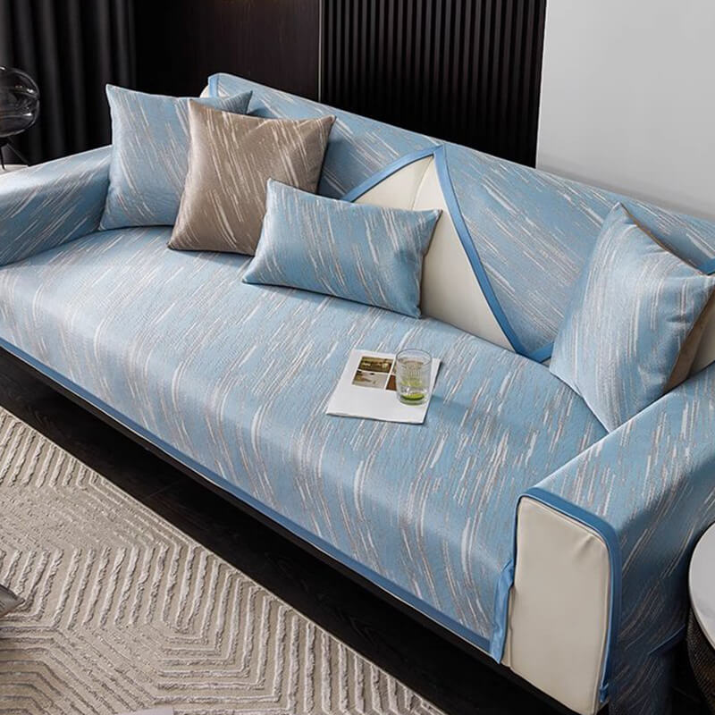Ice Silk Sofa Cushion Summer Non-slip Ice Mat Sofa Cover - Image 2