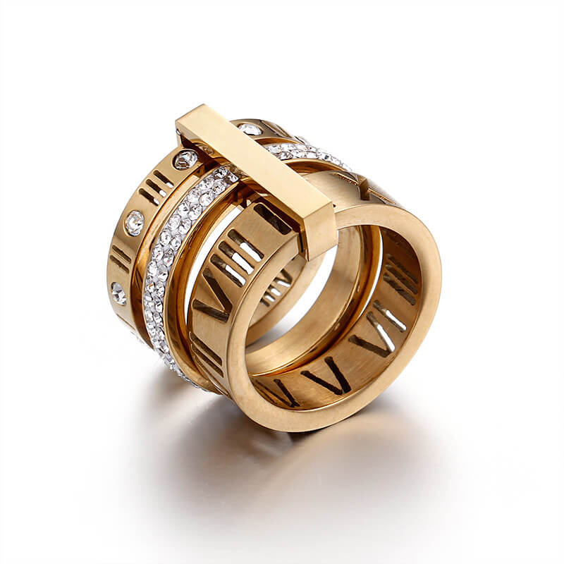 3 in 1 Roman Numeral Spinner Ring(50% OFF) - Image 4