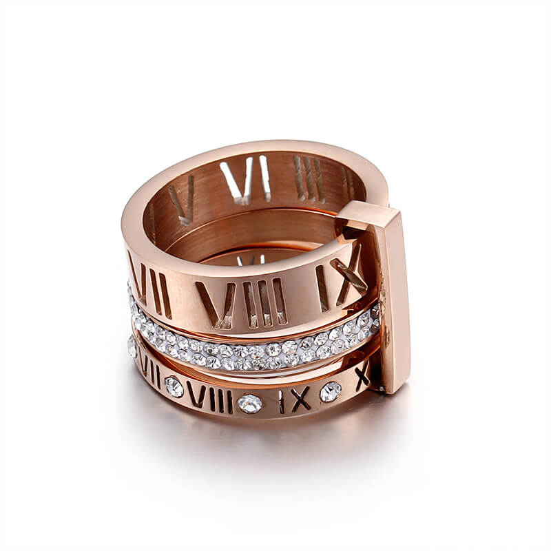 3 in 1 Roman Numeral Spinner Ring(50% OFF) - Image 5