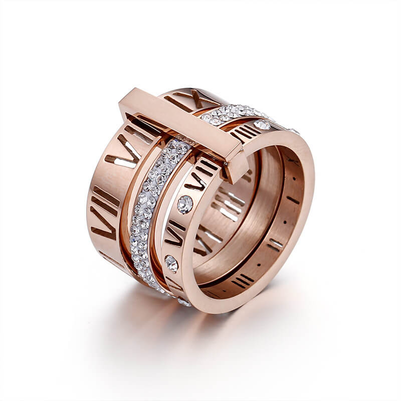 3 in 1 Roman Numeral Spinner Ring(50% OFF) - Image 6
